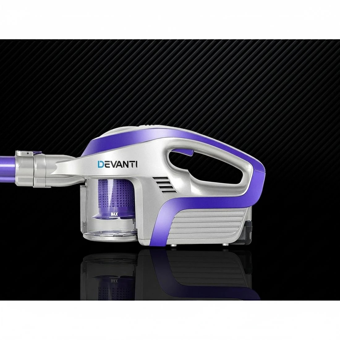 4 Devanti Stick Vacuum Cleaner Bagless Cordless 150W Purple - Purple, 4 of 9
