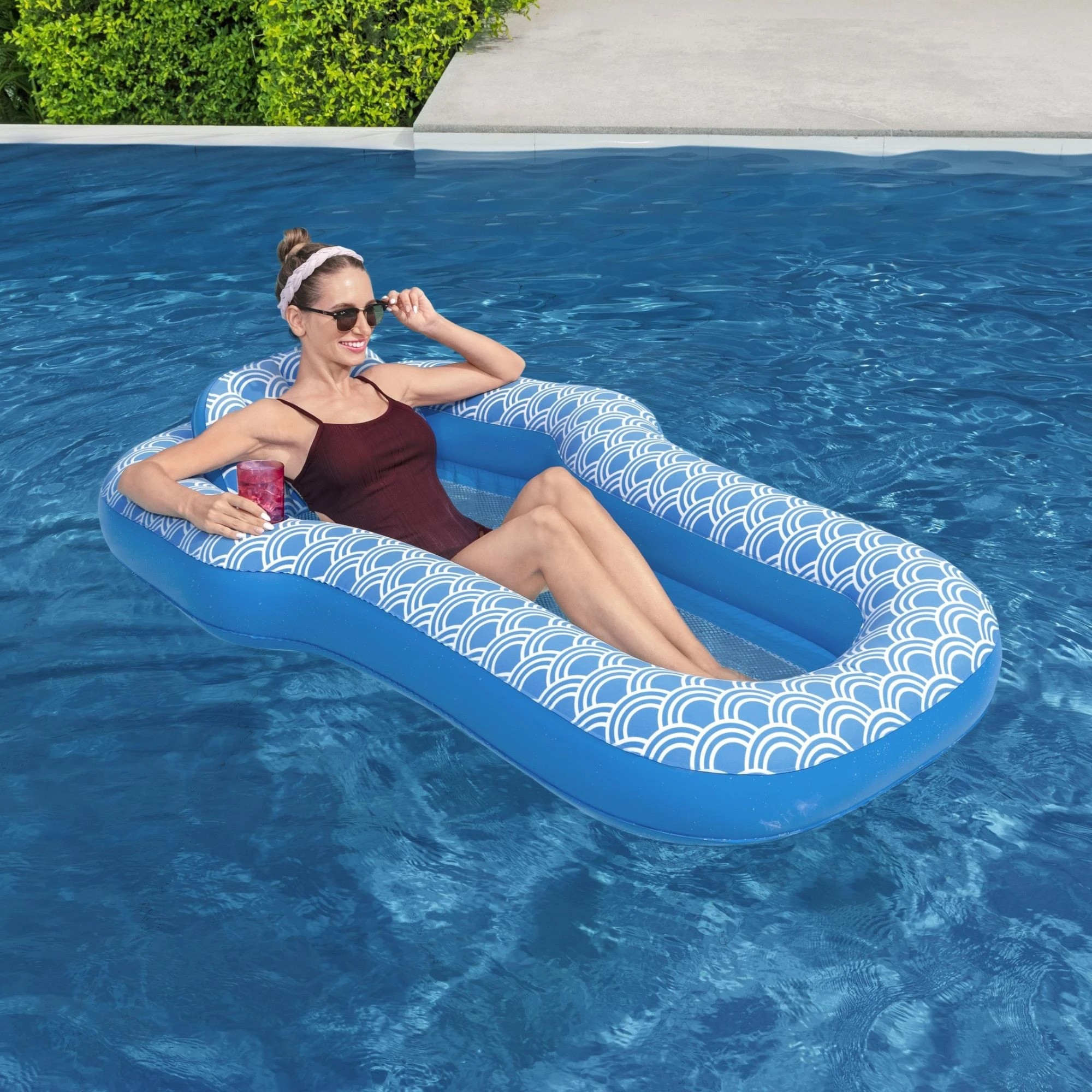 2 Bestway 70" x 46"/1.78m x 1.17m Comfort Plush Lounge, 2 of 4