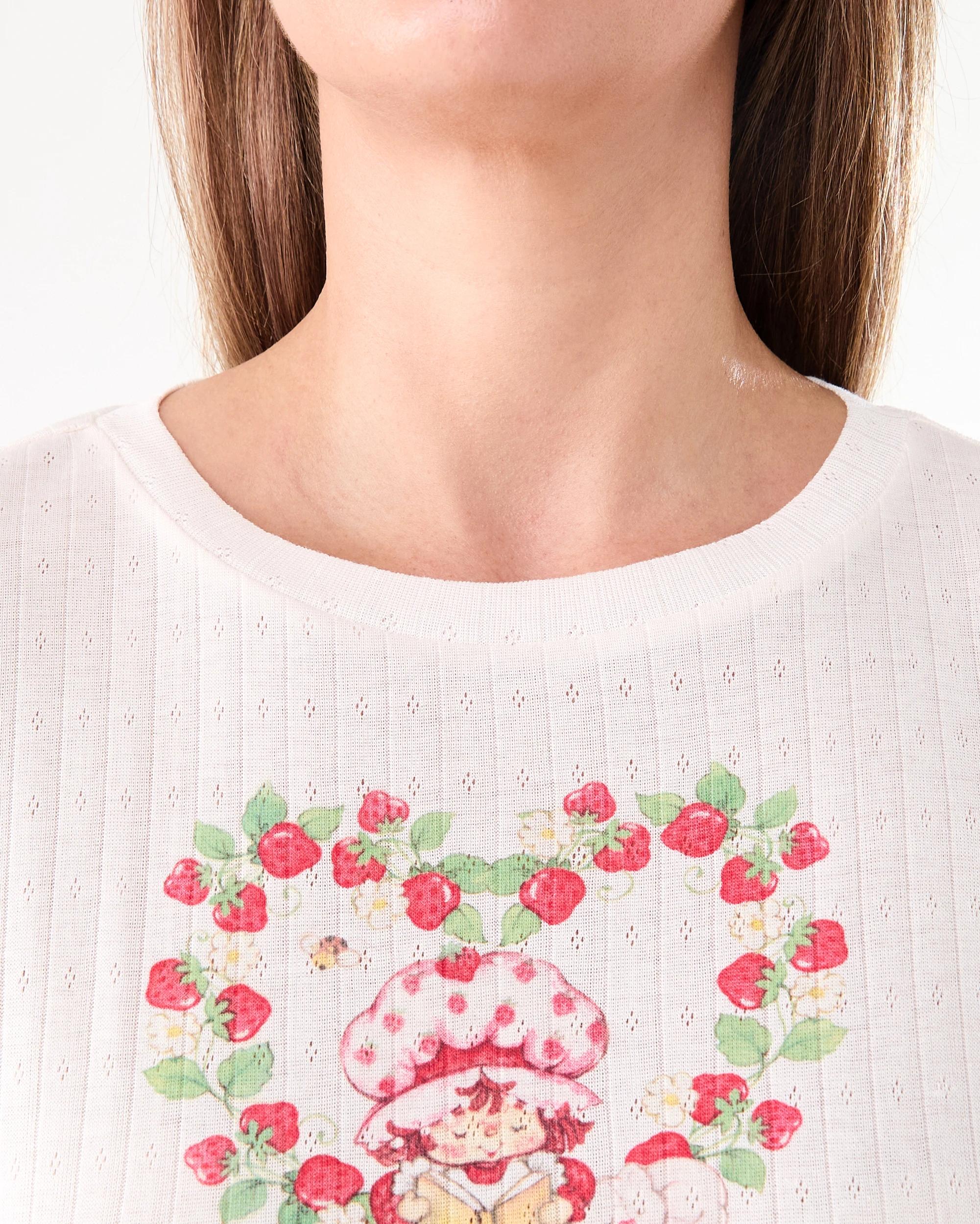 5 Strawberry Shortcake License Knit Top and Woven Shorts Pyjama Set Shortcake, 5 of 9