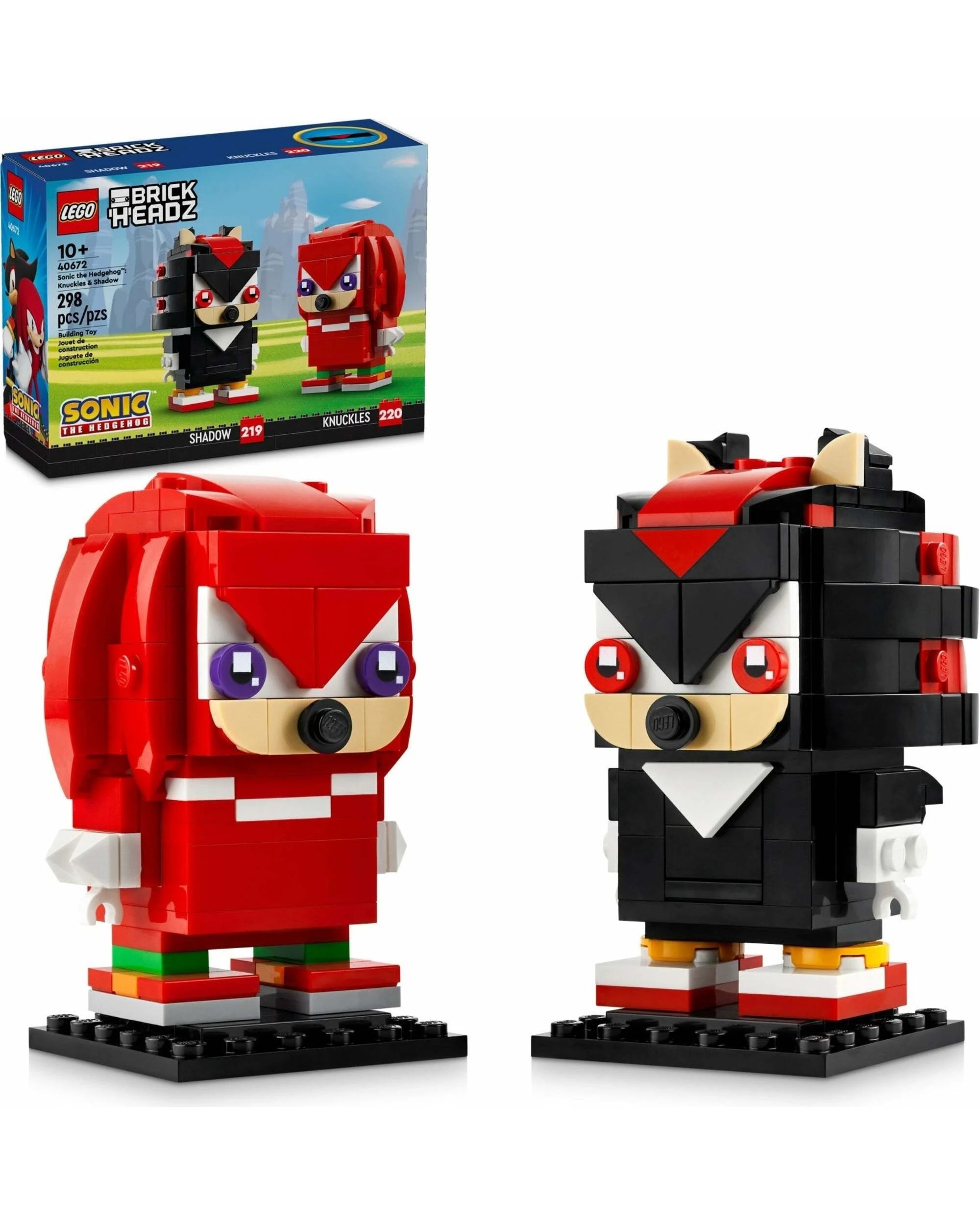 1 LEGO 40672 Sonic the Hedgehog Knuckles & Shadow BrickHeadz, 1 of 4