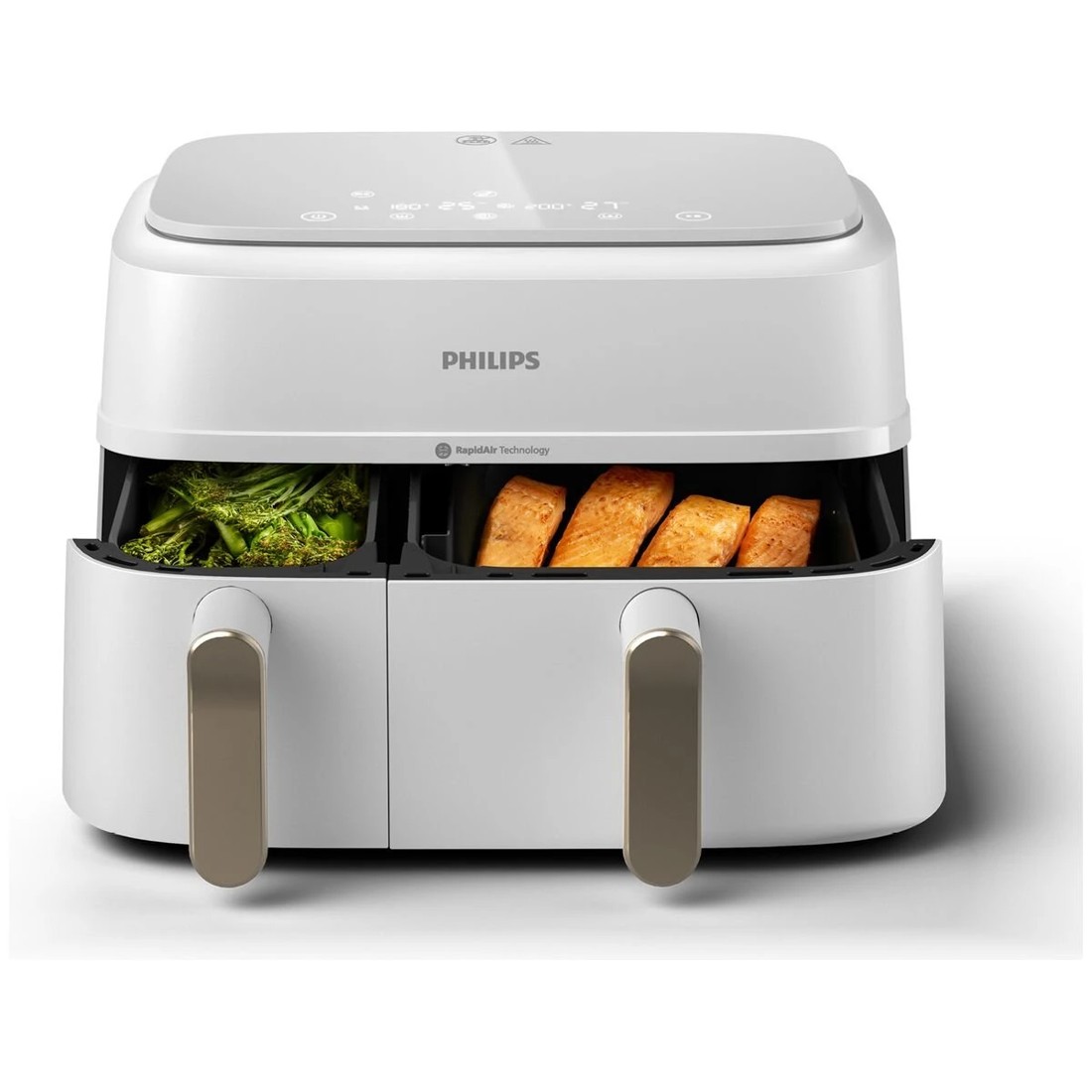 3 Philips 9L 3000 Series Dual Basket XXL Air Fryer - White, 3 of 5