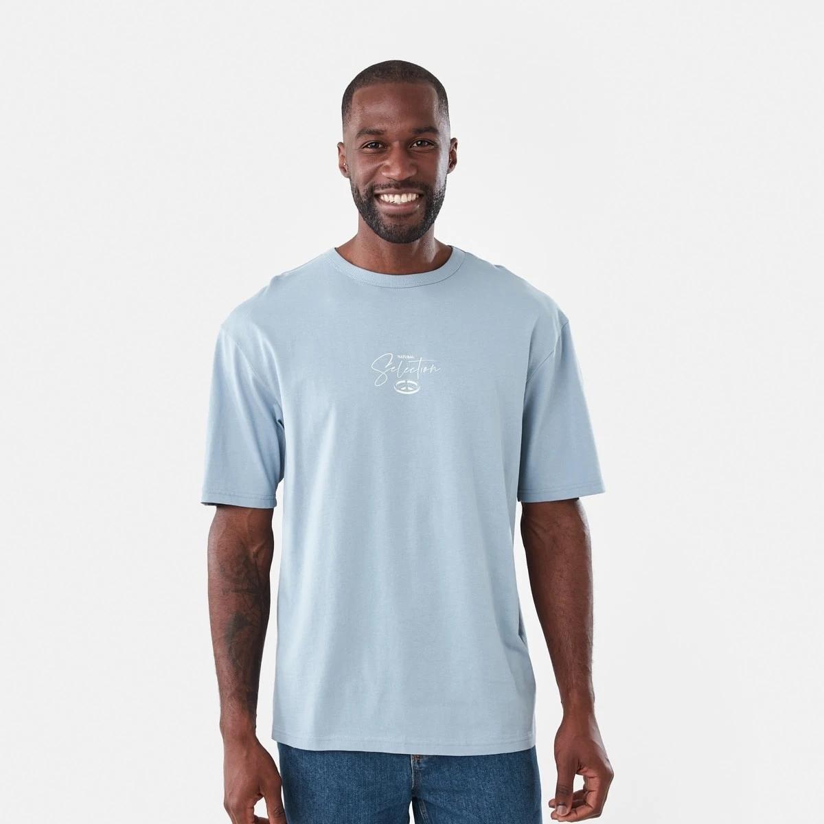 1 Oversized Graphic T-shirt Blu Ash, 1 of 5