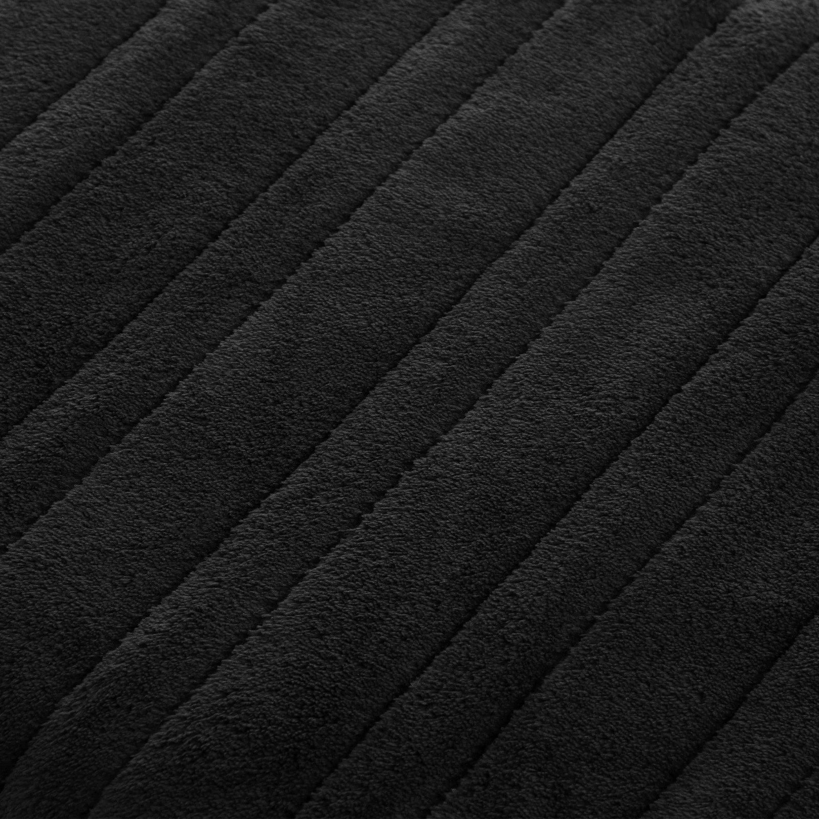 10 Bedra Bedding Washable Electric Heated Throw Rug Flannel Snuggle Blanket Winter Warm - Black, 10 of 10