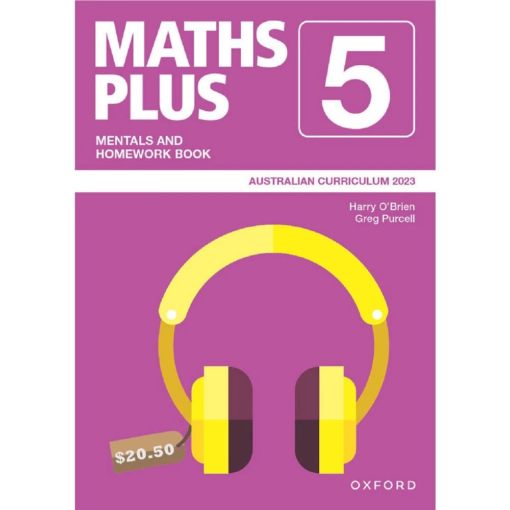 1 Maths Plus Australian Curriculum Mentals & Homework Book 5, 1 of 3