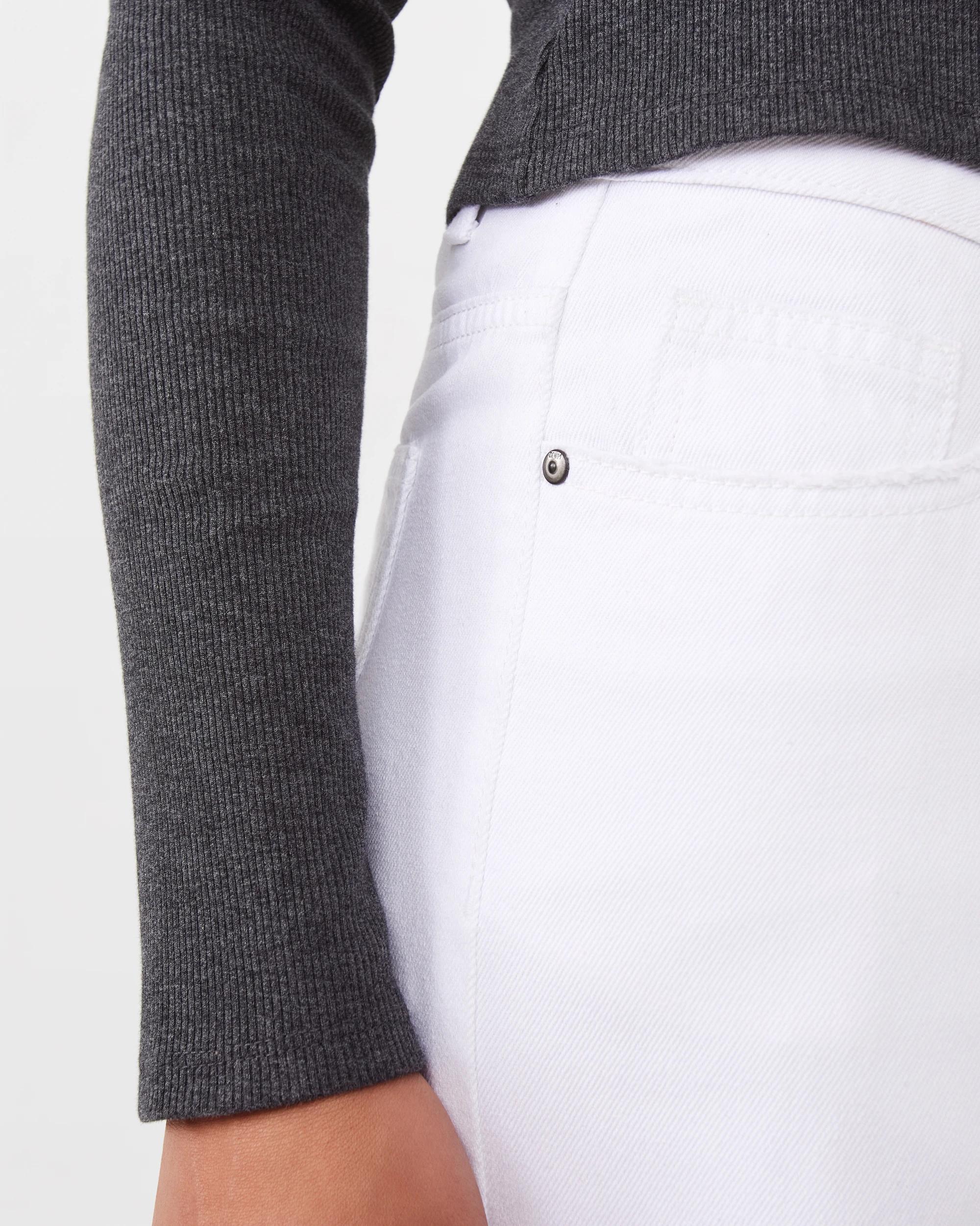 6 Low Rise Wide Leg Jeans White, 6 of 7