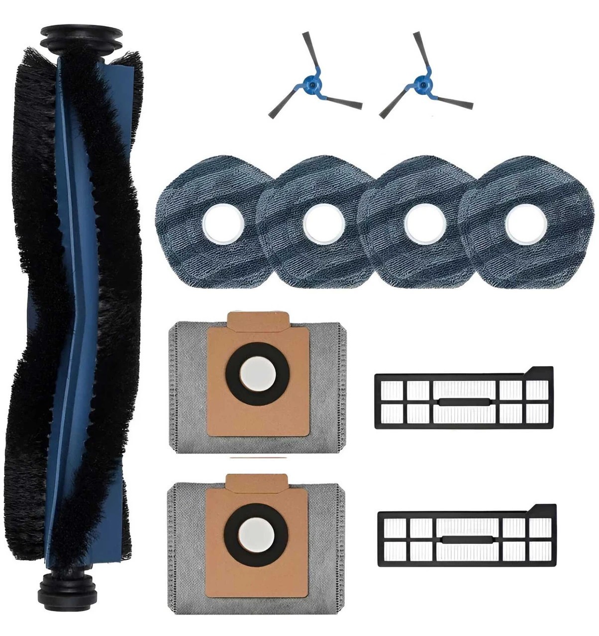 1 Hygieia 12pk Mop Pads & Bags For Eufy X10 Pro Omni Robot Vacuum Cleaners - Grey, 1 of 6