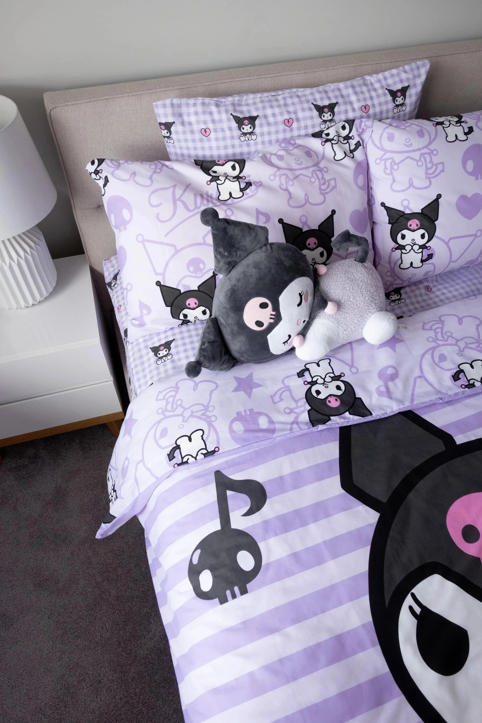 4 Hello Kitty Kuromi Kids Quilt Cover Set - Double Bed - Purple, 4 of 5