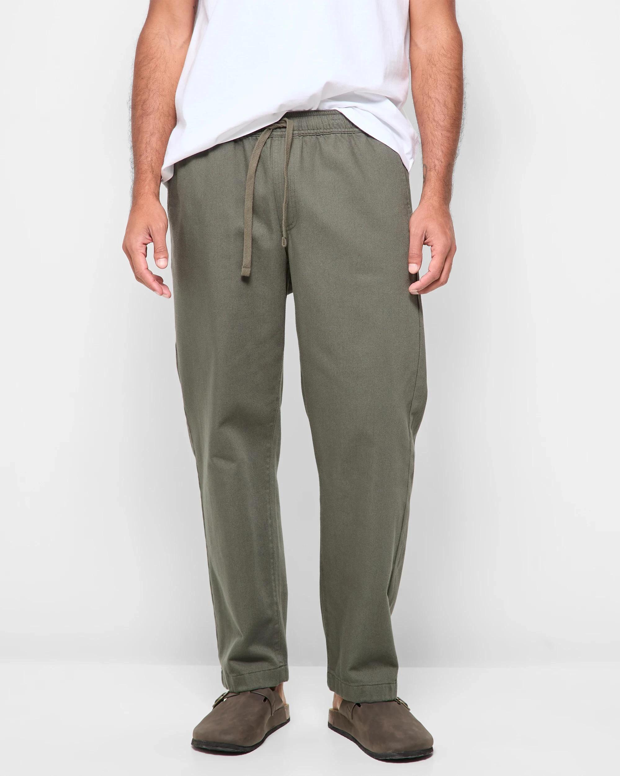 1 Target Australian Cotton Relaxed Twill Pants ECRU, 1 of 5