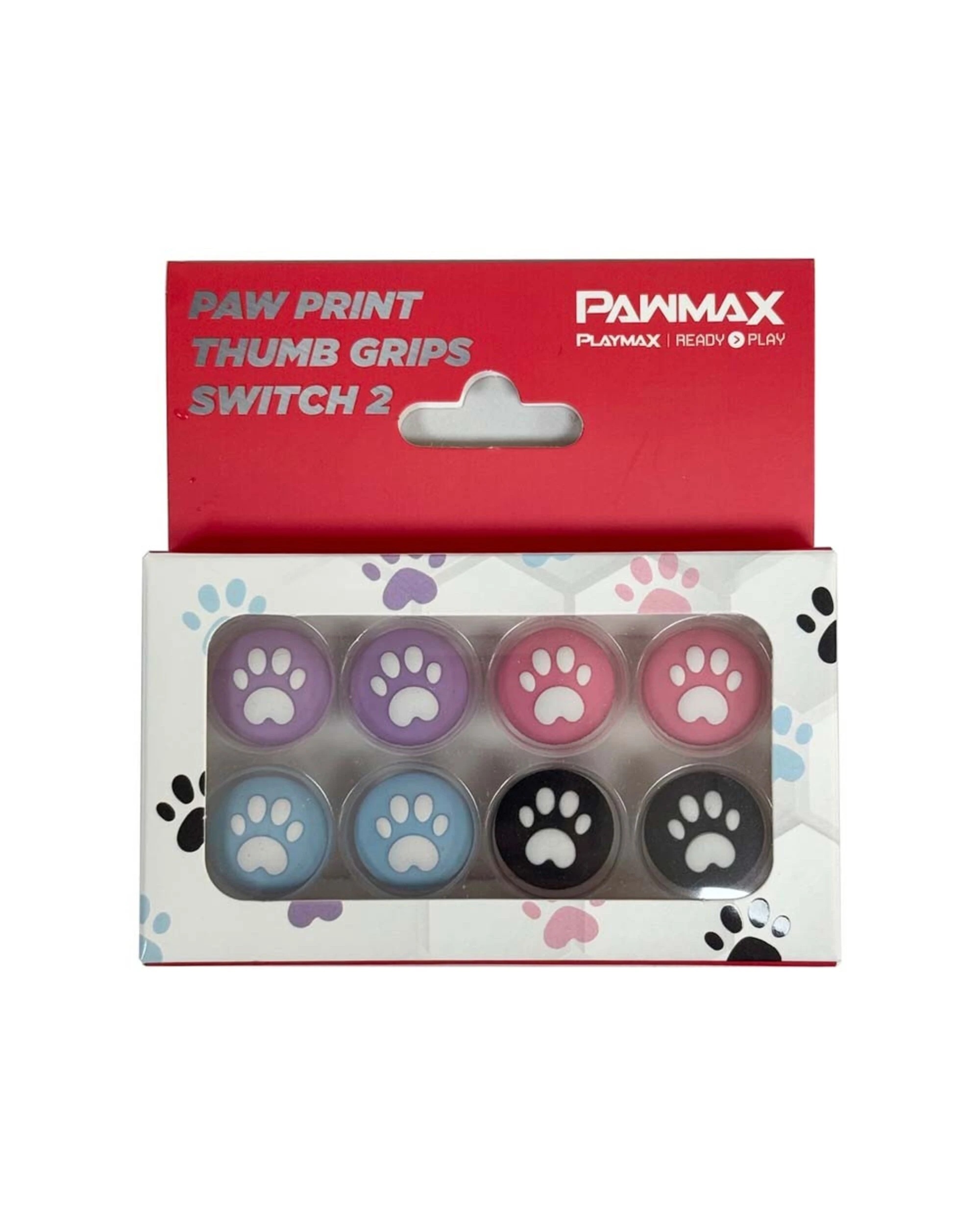 5 Playmax Paw Print Thumb Grips for Nintendo Switch 2 - Multi, 5 of 5