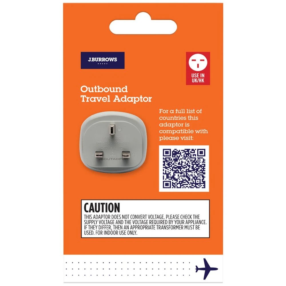 5 J.Burrows Outbound Travel Adaptor UK & Hong Kong and more, 5 of 5