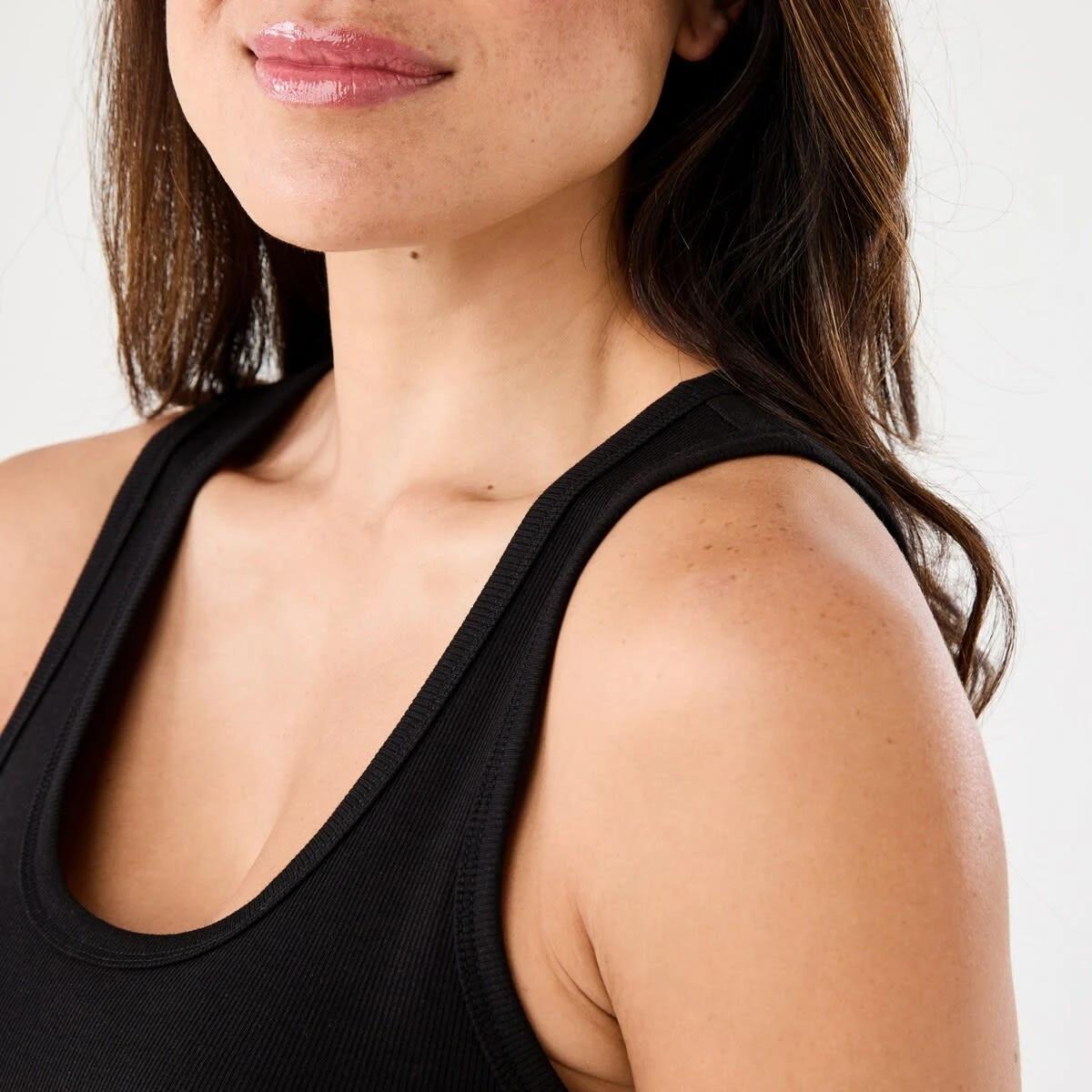 5 Sleeveless Rib Tank BLACK, 5 of 5