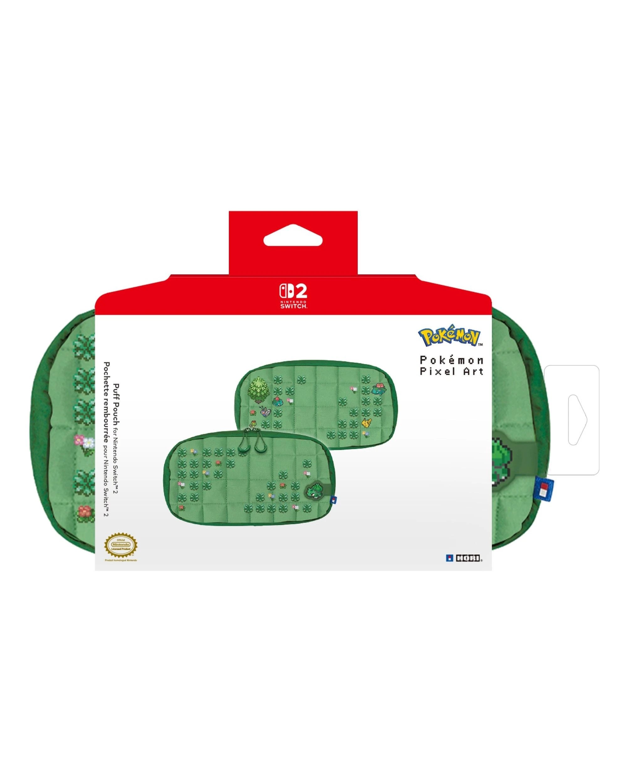 5 HORI Pokemon Puff Pouch Pixel Green for Nintendo Switch 2 - Green, 5 of 5
