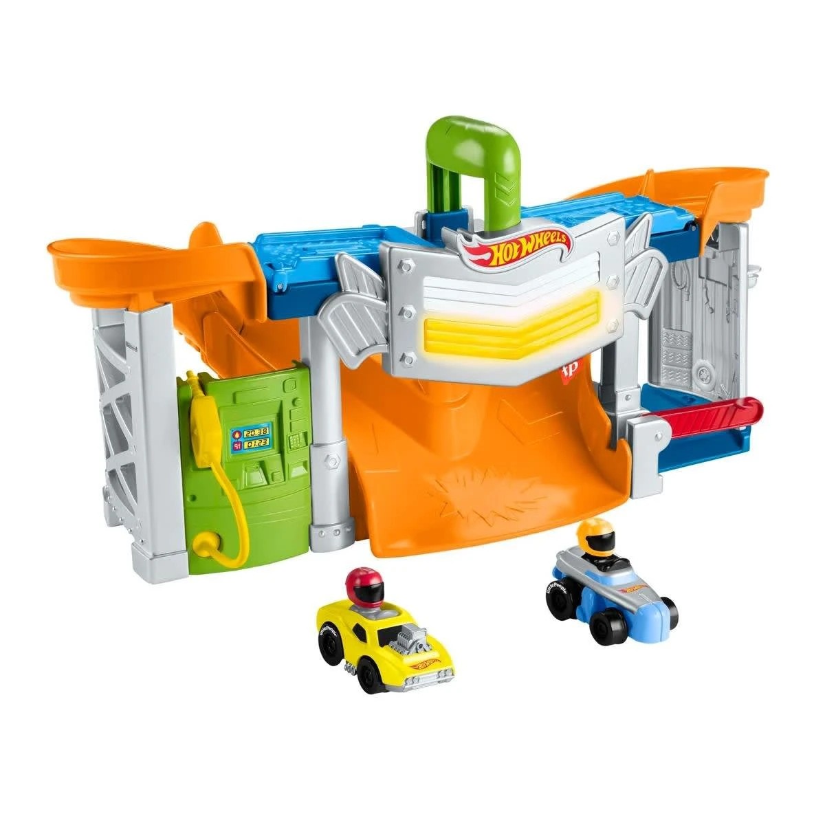 2 Fisher-Price Hot Wheels Little People Race and Go Trackset, 2 of 6