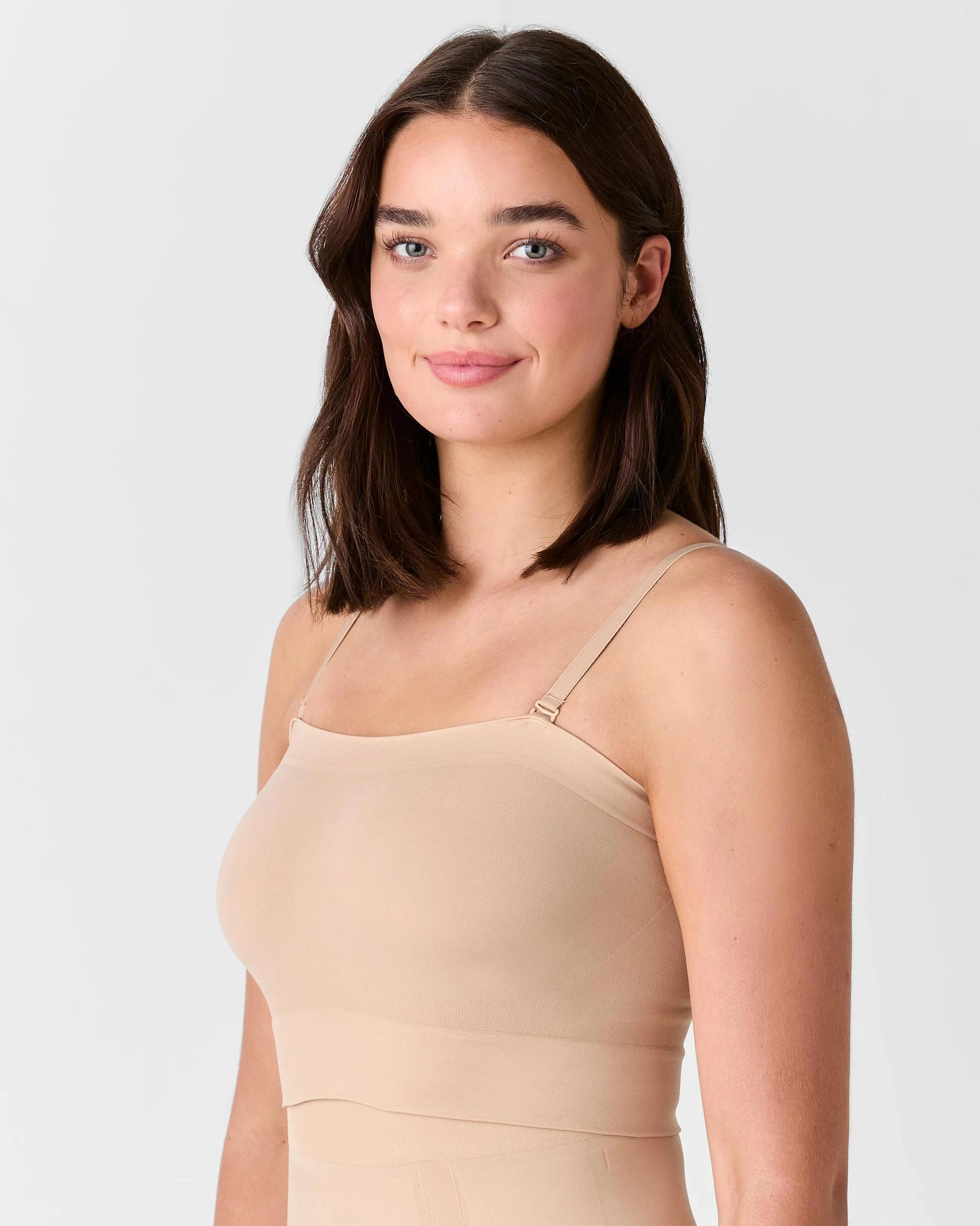 3 Target Woman Seamfree Bandeau Crop Top - Shapewear NUDE, 3 of 5