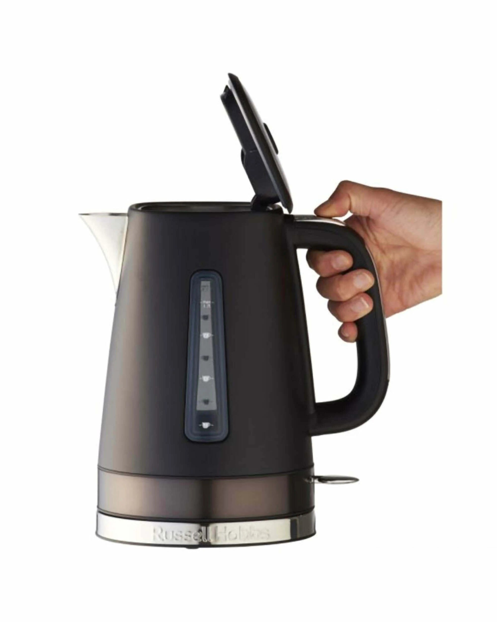 2 Russell Hobbs 1.7 Litre Brooklyn Kettle - Black - BLACK, 2 of 5
