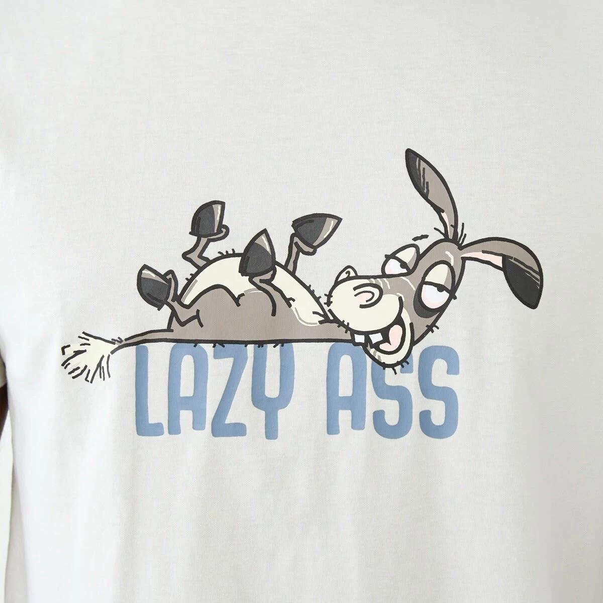 5 Short Sleeve Knit Print Jogger Pyjama Set Lazy Ass, 5 of 7