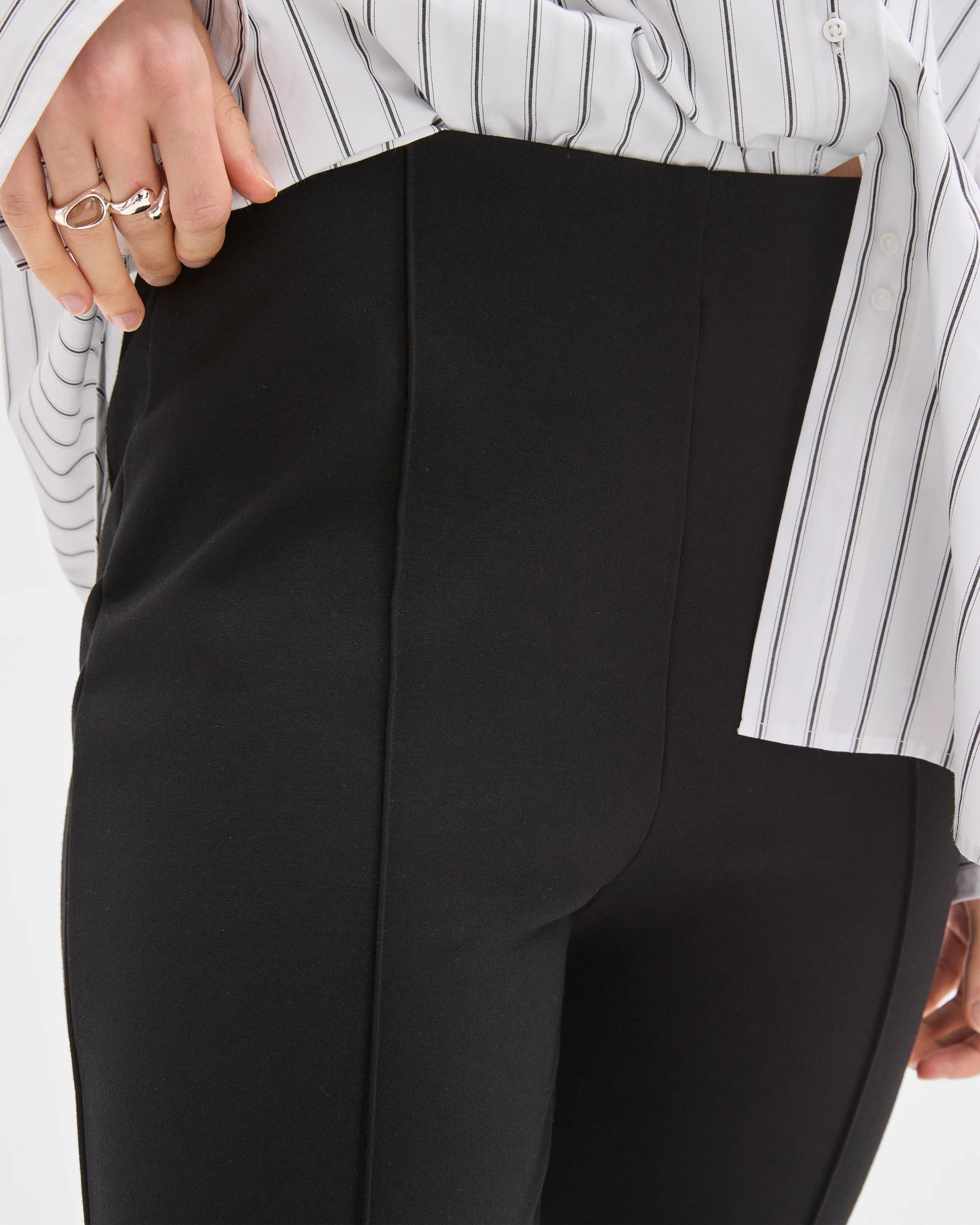 5 Lily Loves Kick Flare Ponte Pants TRUE BLACK, 5 of 6