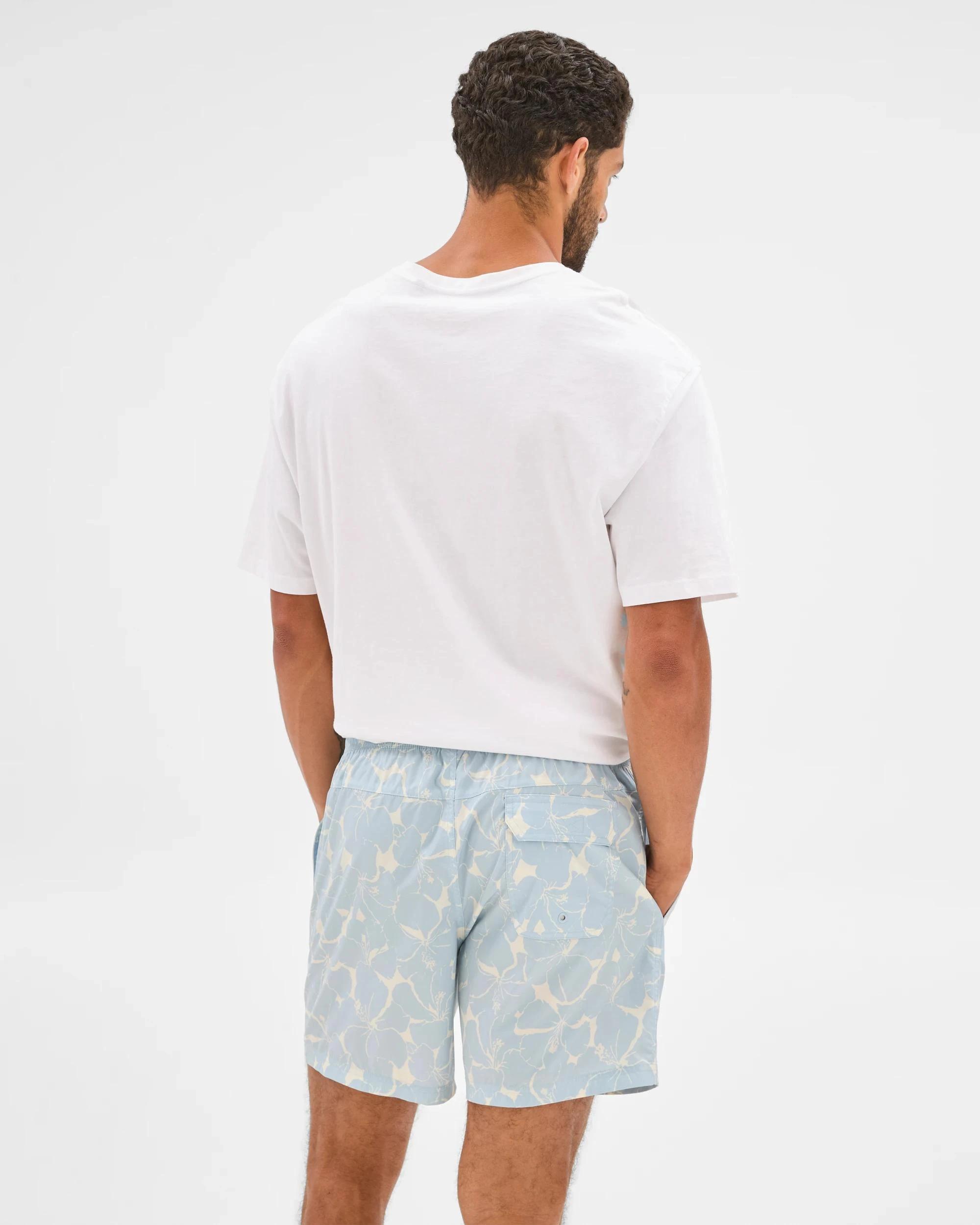 5 Target Floral Print Volley Shorts BLUE, 5 of 6