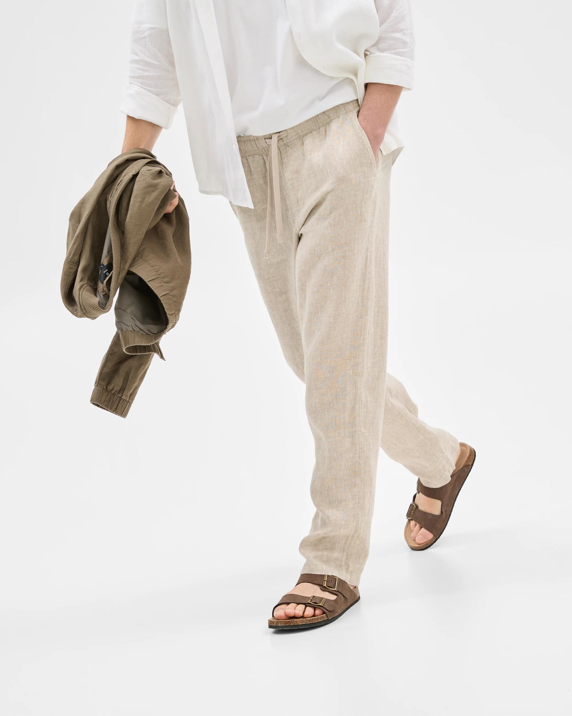 3 Target European Linen Pants STONE, 3 of 7