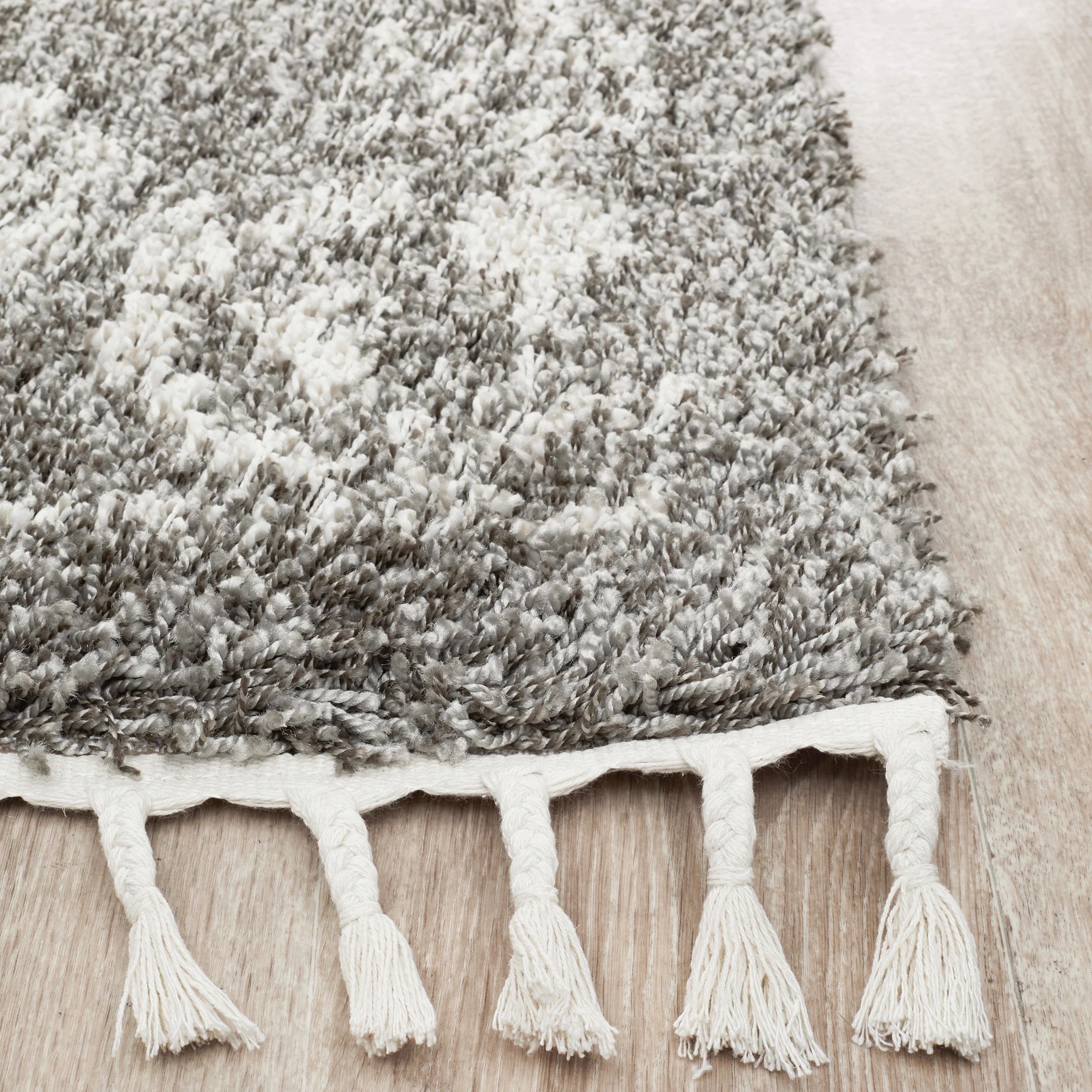 4 Common Ground Rugs Amber 33 170x120cm - Small Shag Rug - Silver, 4 of 6