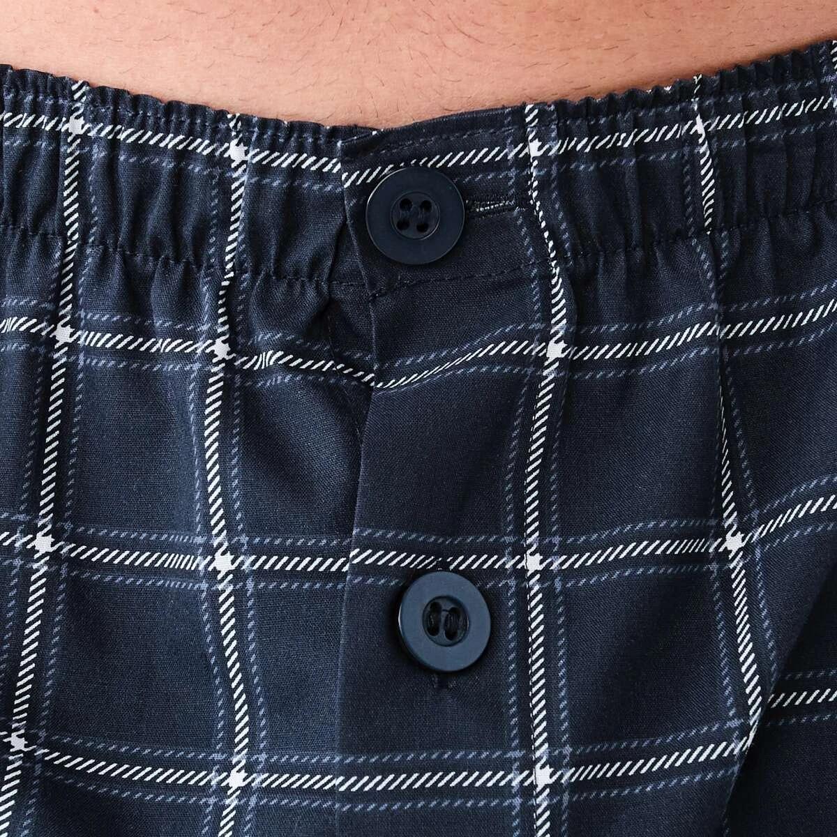 8 Short Leg Woven Pyjama Set COTTERS CHECK, 8 of 9