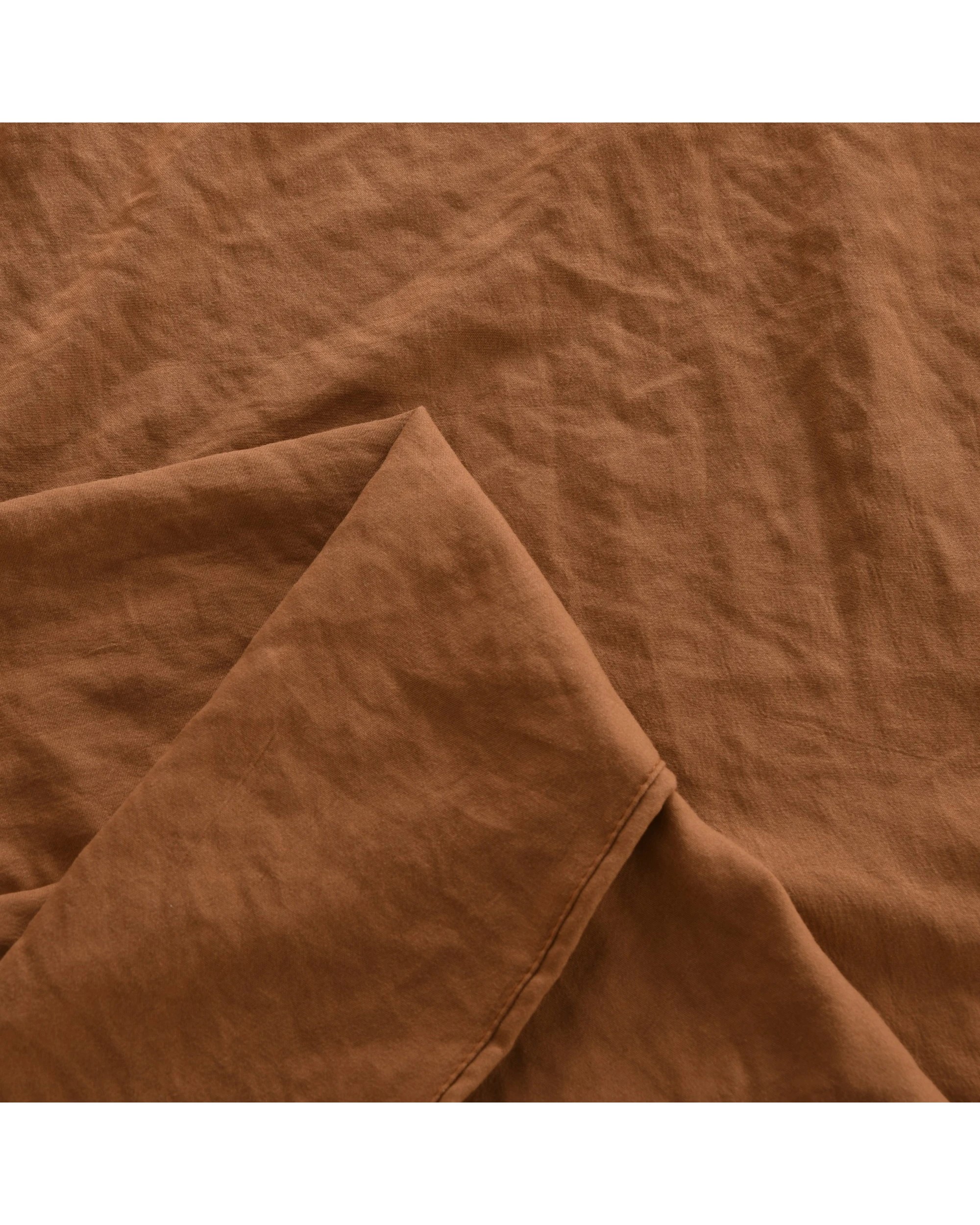 4 Dreamaker Superfine Washed Microfibre Sheet Set - King Single Bed - Rust, 4 of 7