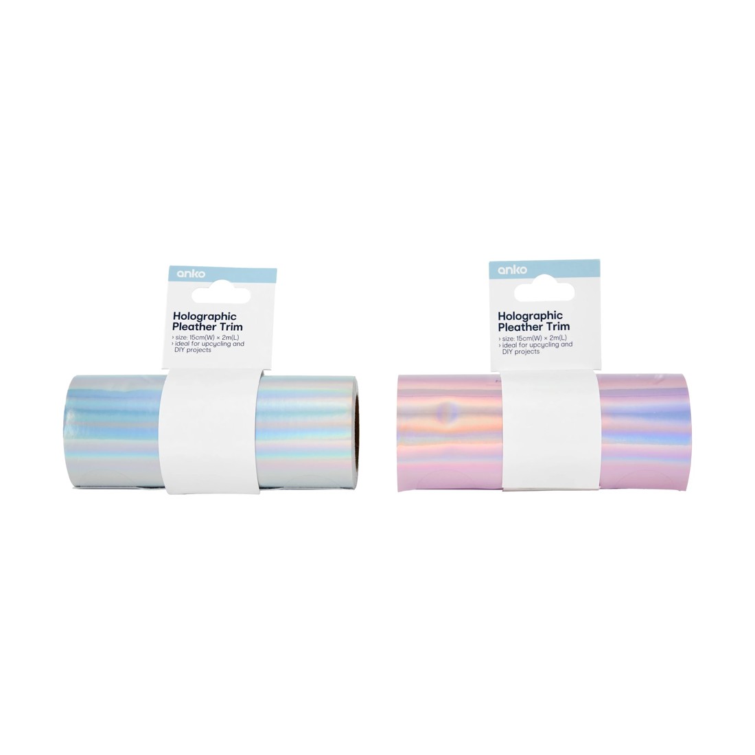 1 Holographic Pleather Trim Roll - Assorted, 1 of 3