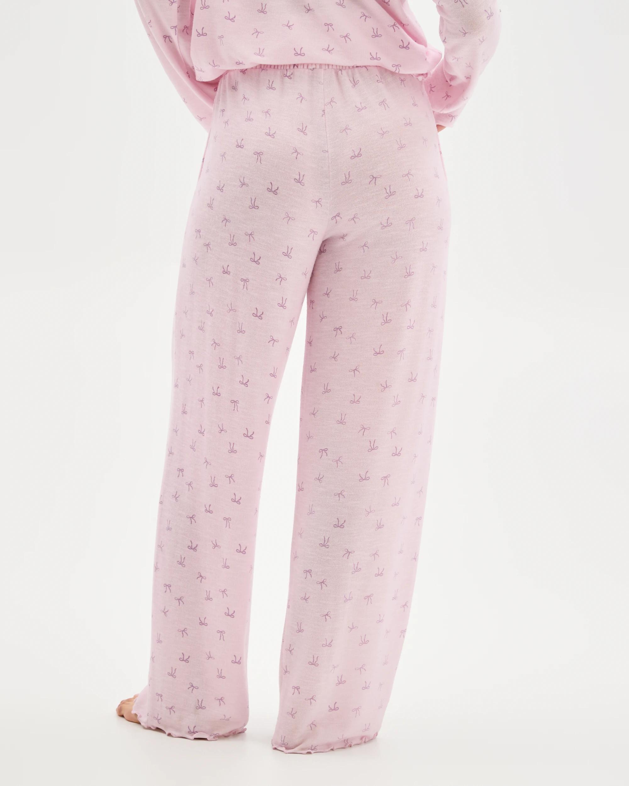 6 Target Woman Cosy Slub Knit Sleep Pants FLORAL & BOW, 6 of 6