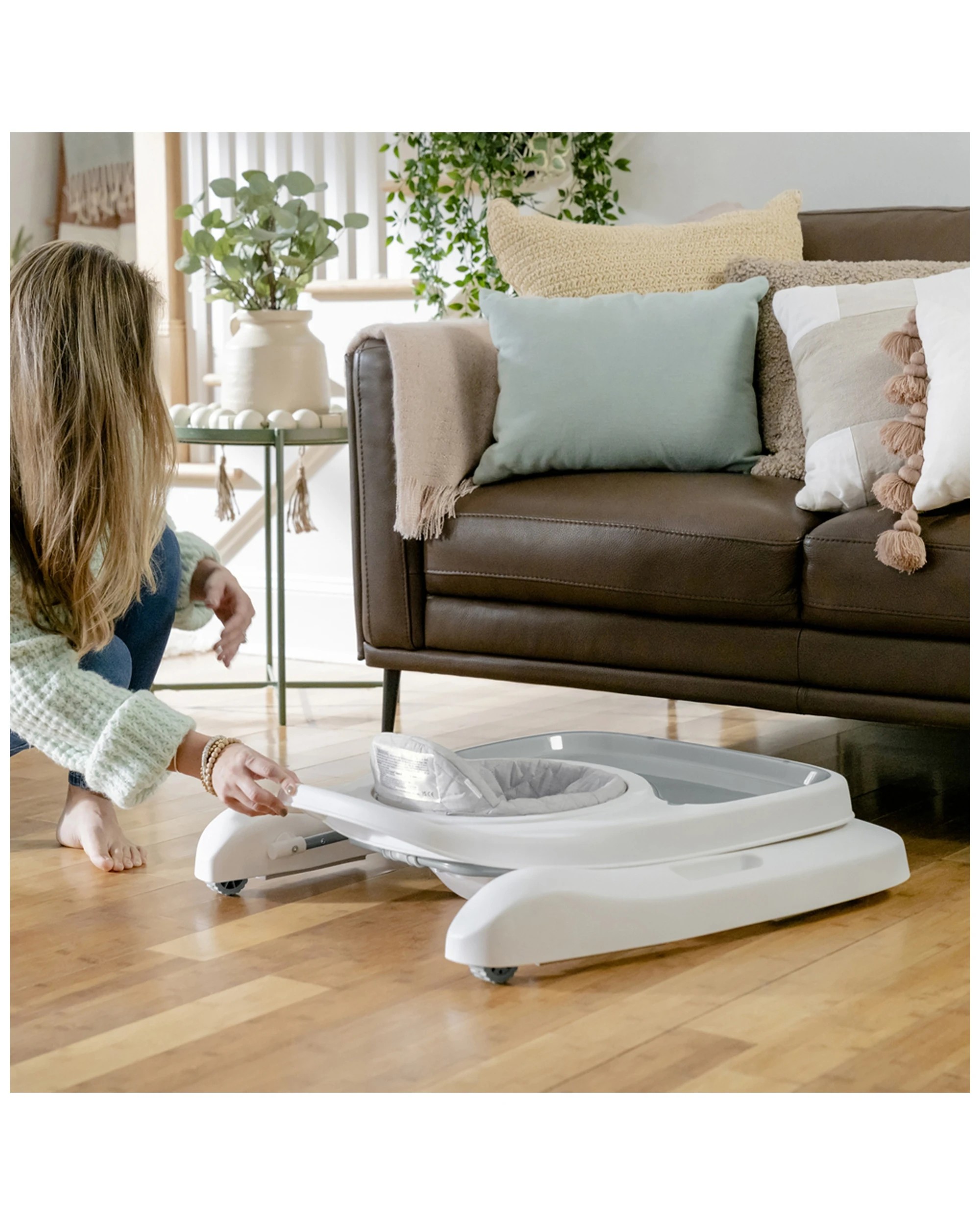 4 Ingenuity Step And Sprout 3-in-1 Baby Activity Walker First Forest 6m Plus
 - Natural, 4 of 6