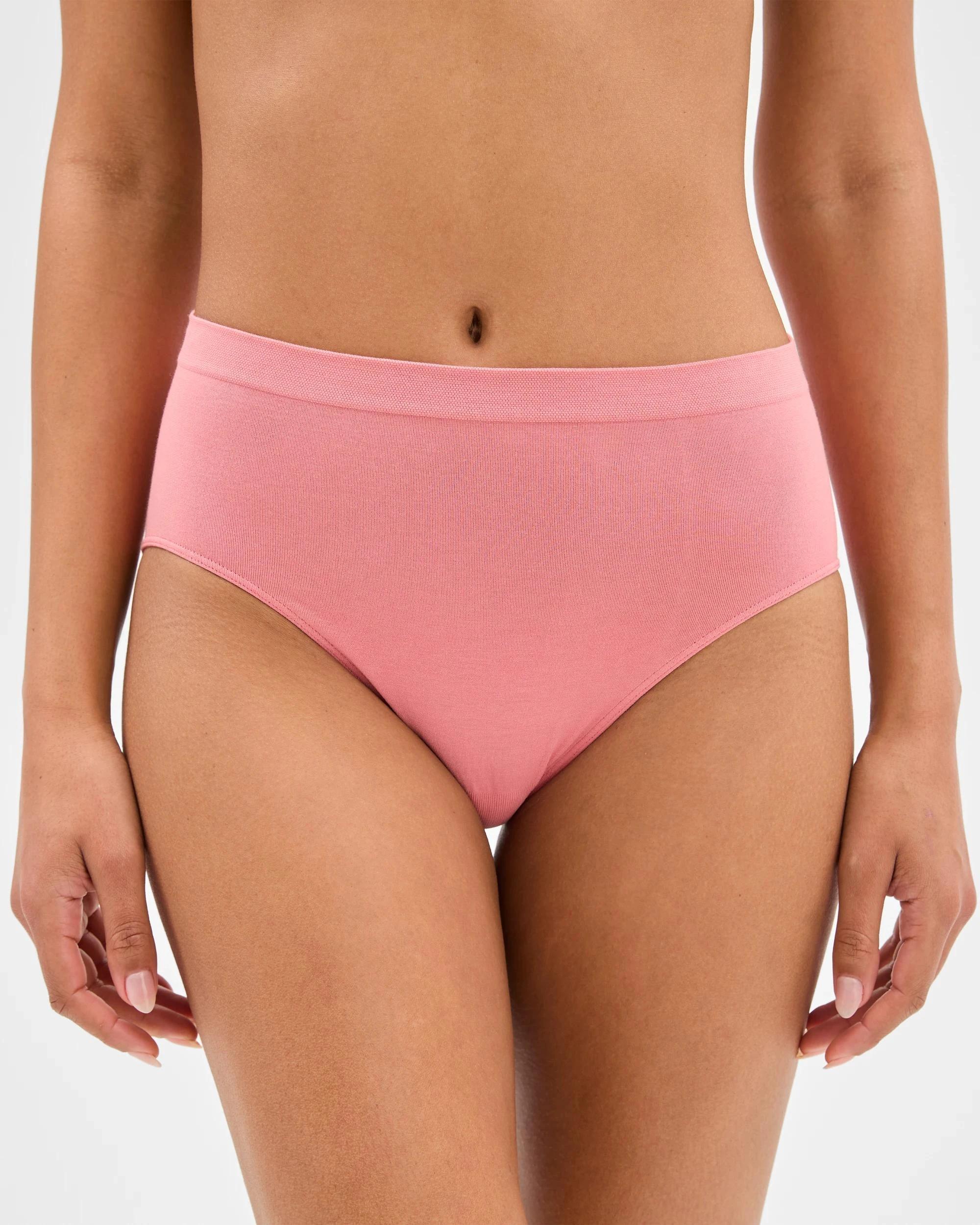 2 Target Australian Cotton Blend 2 Pack Seamfree Midi Briefs BRANDIED APRICITS, 2 of 4