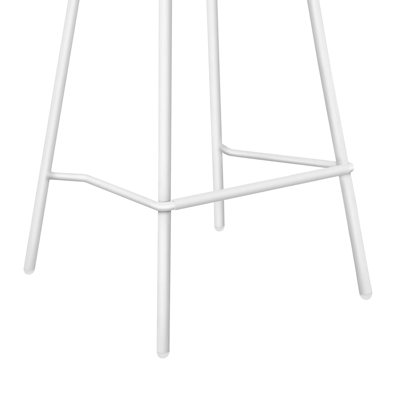 4 Alfordson 2x Kitchen Bar Stools Counter Chairs Metal Finn - White, 4 of 10