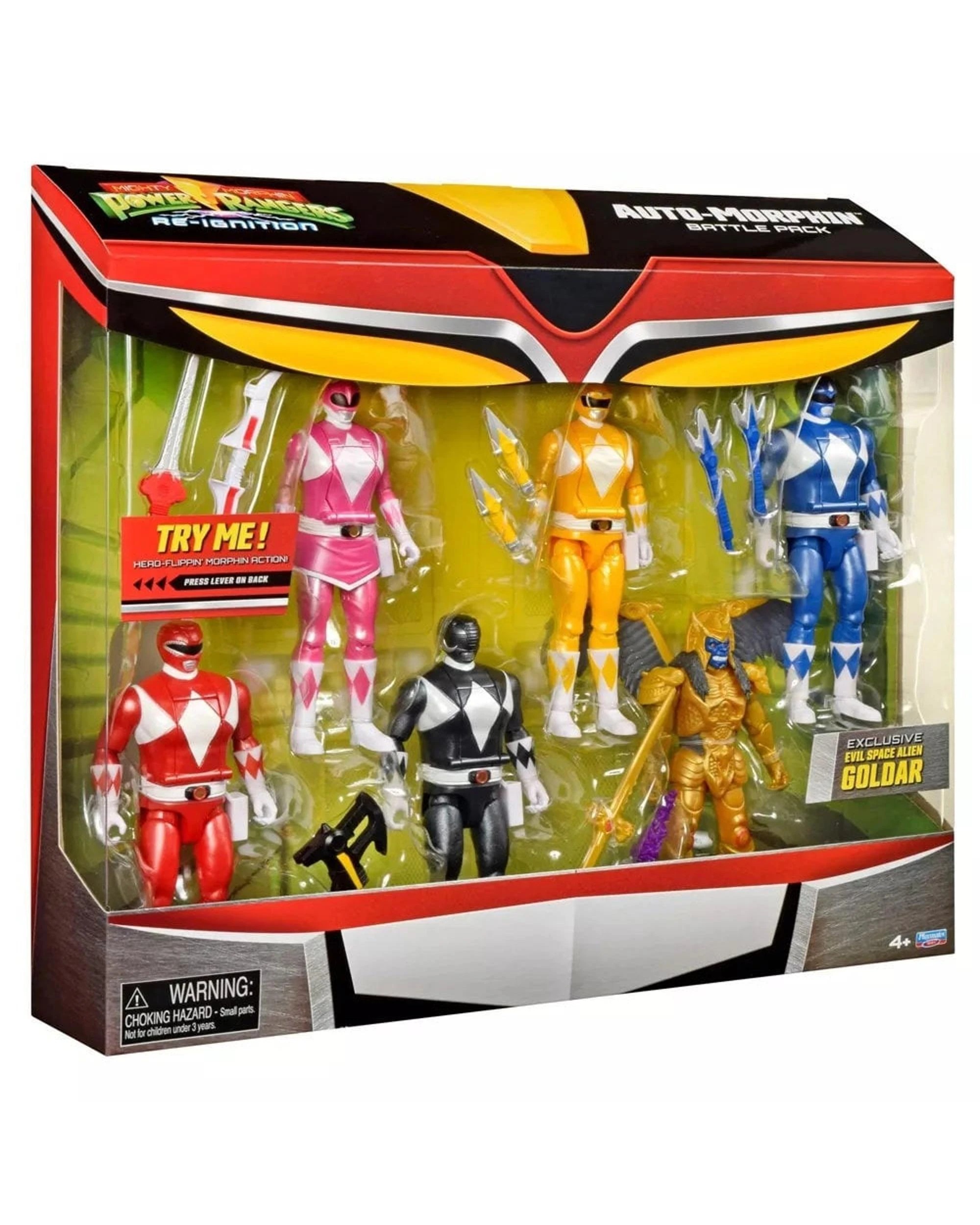 2 Mighty Morphin Power Rangers Re-Ignition Auto-Morphin Battle Pack Action Figure 6 Pack, 2 of 9