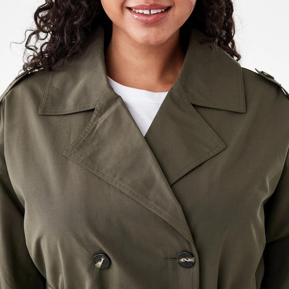 6 Longline Trench Grn Olive, 6 of 9