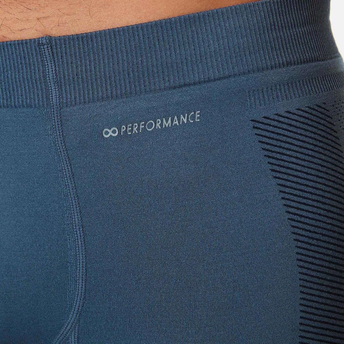 4 Semi Seamless Sports Trunks Blu Indigo, 4 of 6