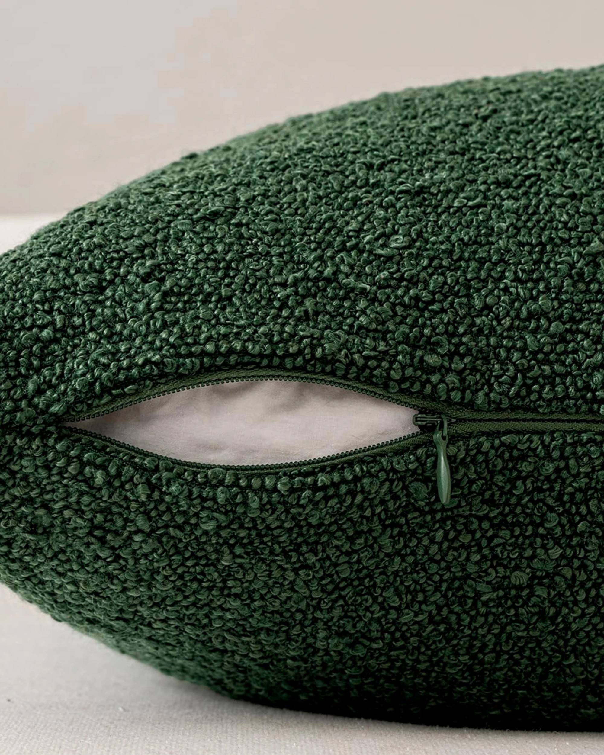4 Gioia Casa 2-Pack Bouclé Cushion Covers 45x45cm - Forest Green, 4 of 4