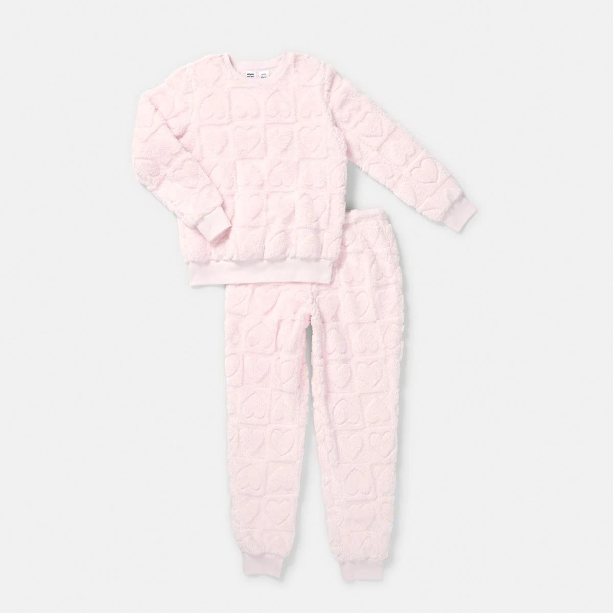 5 Fluffy Pyjama Set Pnk Hearts, 5 of 8