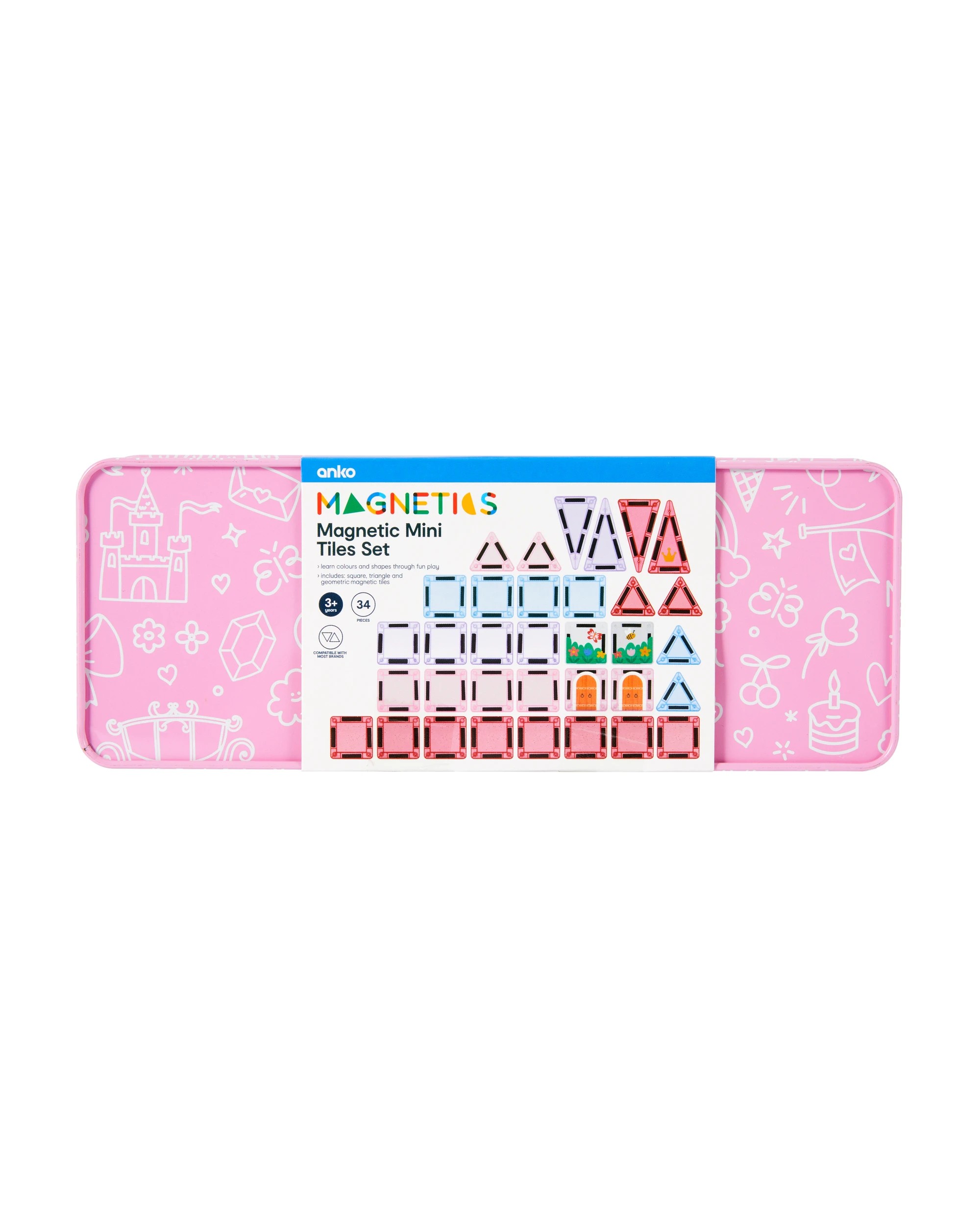 9 34 Piece Magnetic Mini Tiles Castle Set, 9 of 9