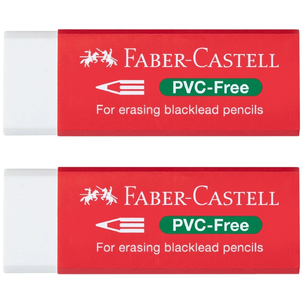 1 Faber-Castell PVC-free Eraser 2 Pack, 1 of 3