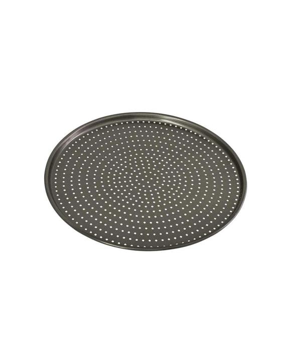 Bakemaster Perfect Crust 32cm Pizza Crisper Tray Carbon Steel Non-stick - Grey