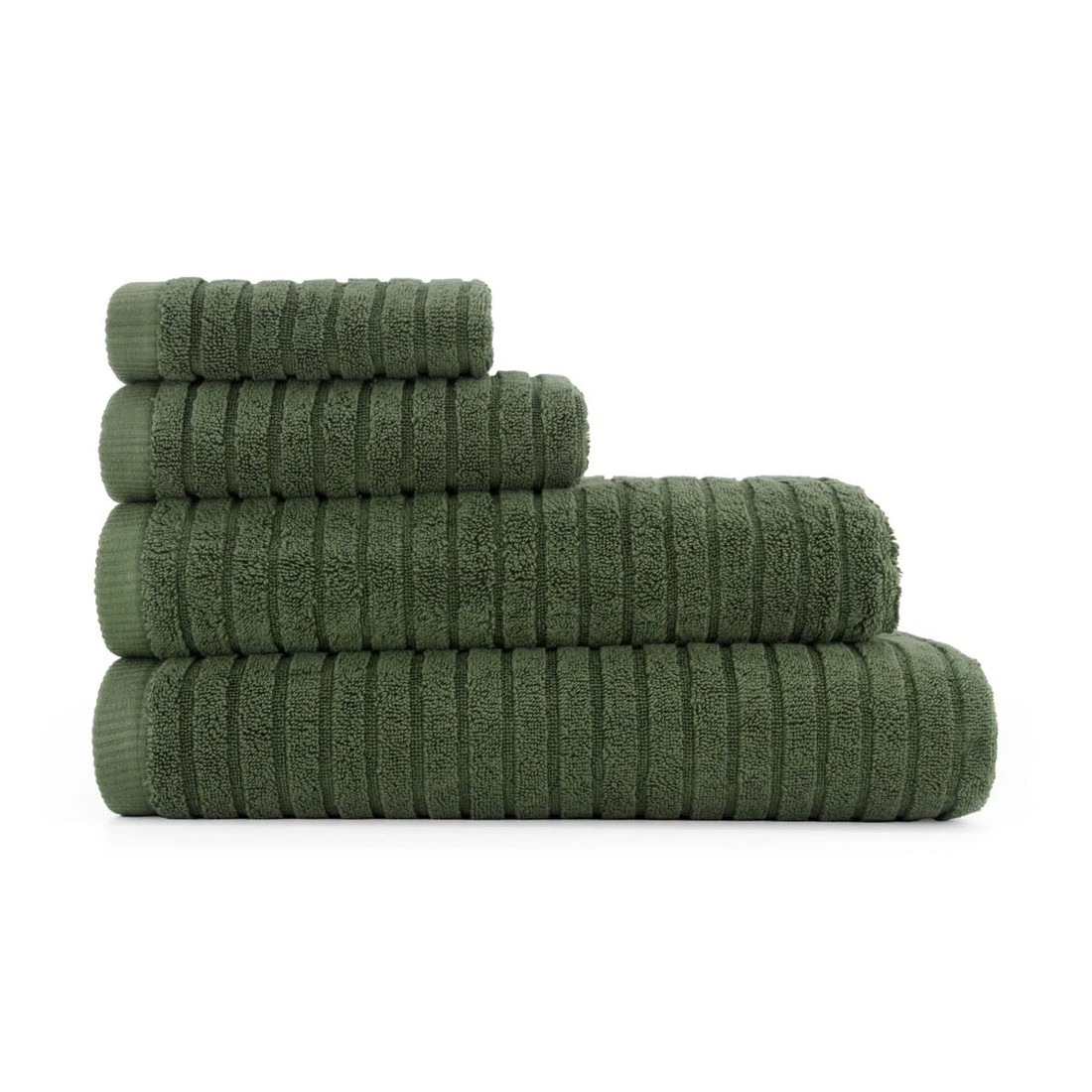 6 Australian Cotton Hand Towel - Green, 6 of 6
