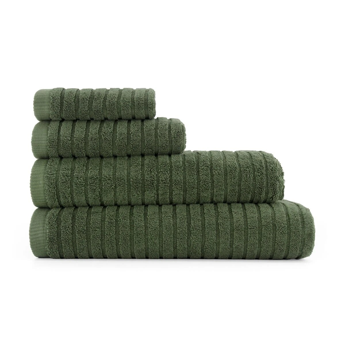 6 Australian Cotton Hand Towel - Green, 6 of 6