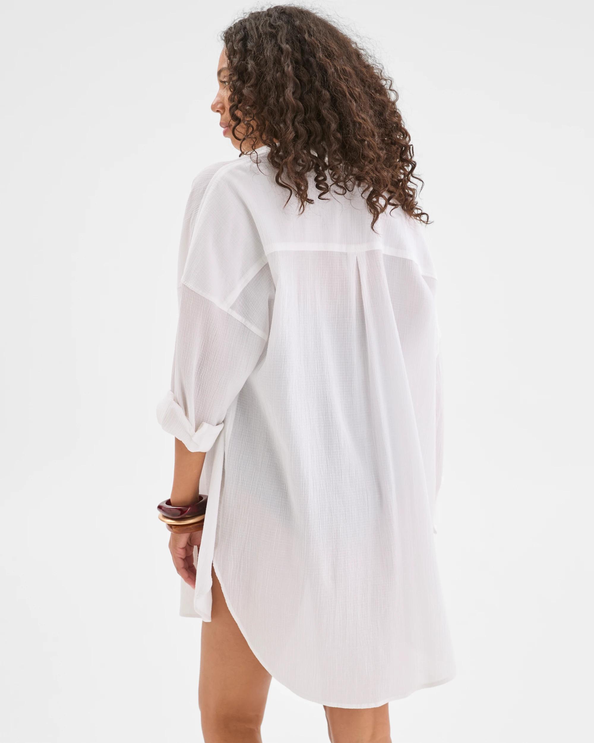 7 Target Woman Resort Swim Maxi Shirt WHITE, 7 of 7