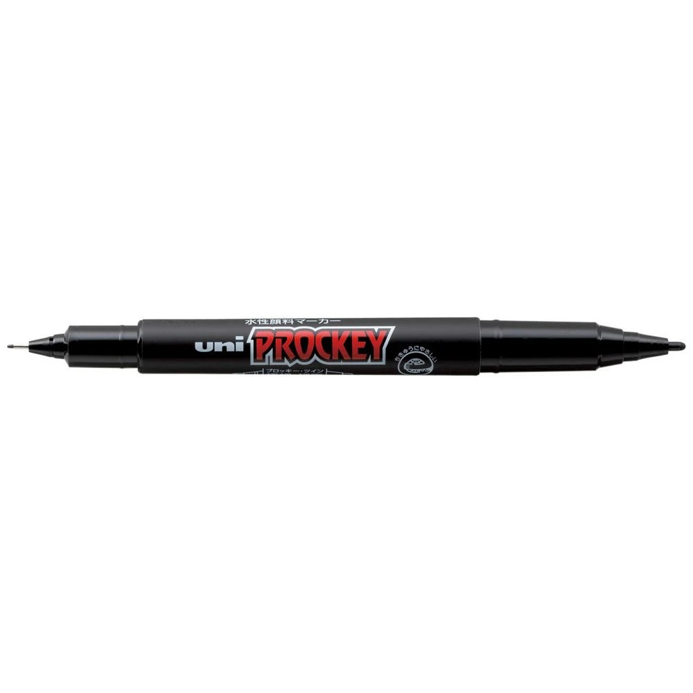 1 Uni-ball Prockey Dual Permanent Marker Fine Black, 1 of 2
