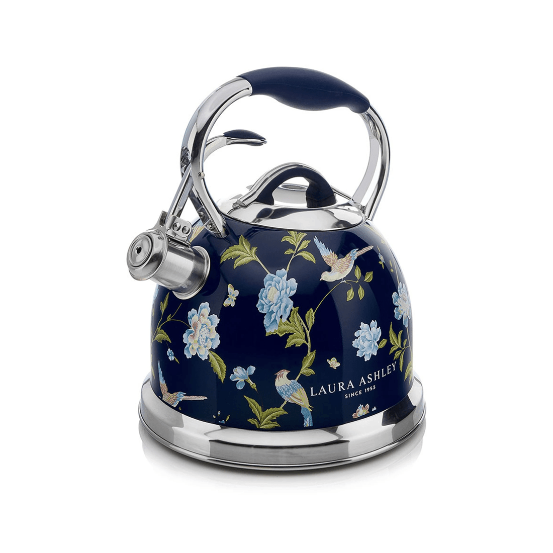 5 Laura Ashley Stove Top Kettle 2.5L - 10 Cup Stainless Steel Whistling.
 - blue, 5 of 7