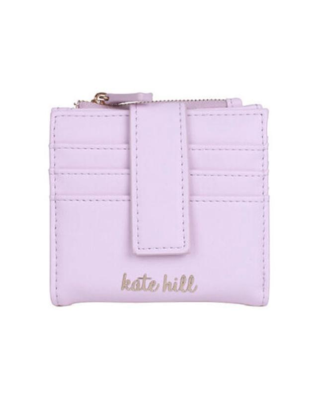 Kate Hill Womens Piper Purse Wallet with 9 Card Holder Compact Practical 11x10cm Lilac - Pu