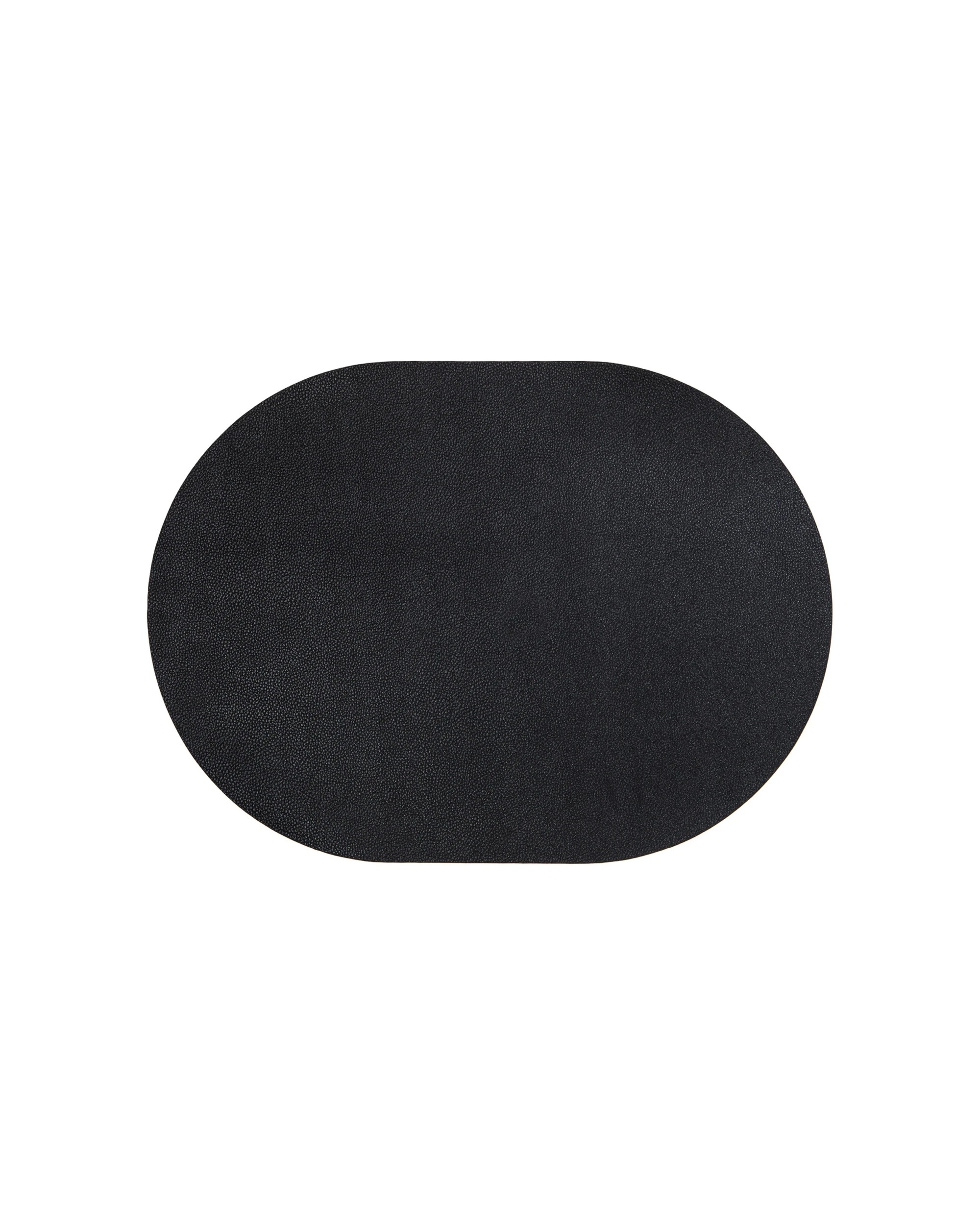 1 4pc Ladelle Hugo Oval Black Vinyl Kitchenware Placemat/table Mat 33x44cm
 - Black, 1 of 3