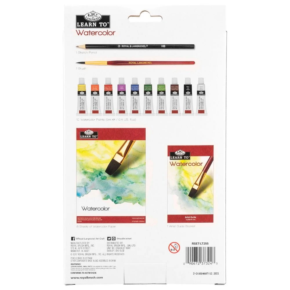 2 Royal & Langnickel Learn To Art Watercolour Set 21 Piece, 2 of 6