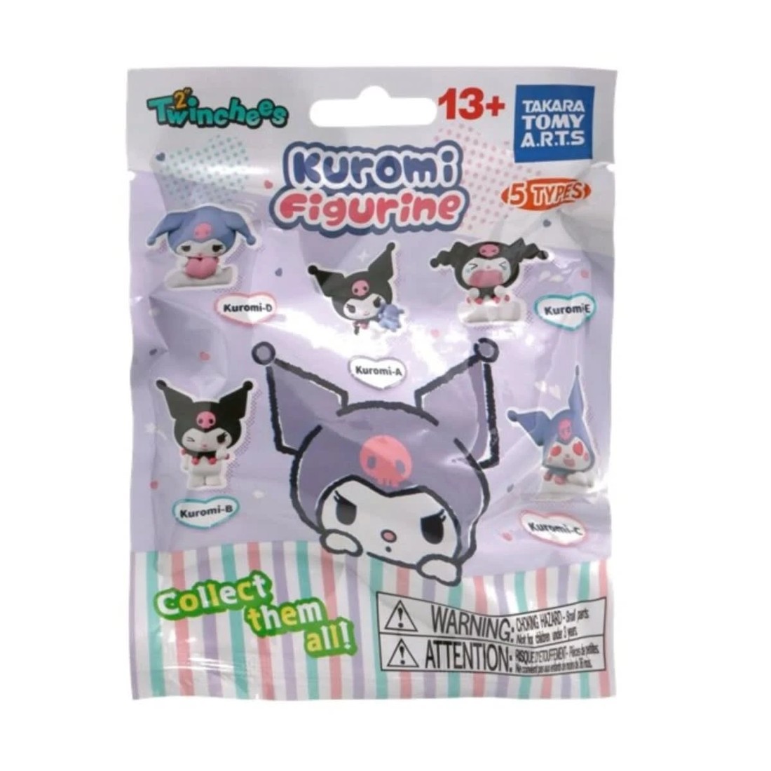 1 Twinchees Kuromi Figurine Blind Bag - Assorted, 1 of 6