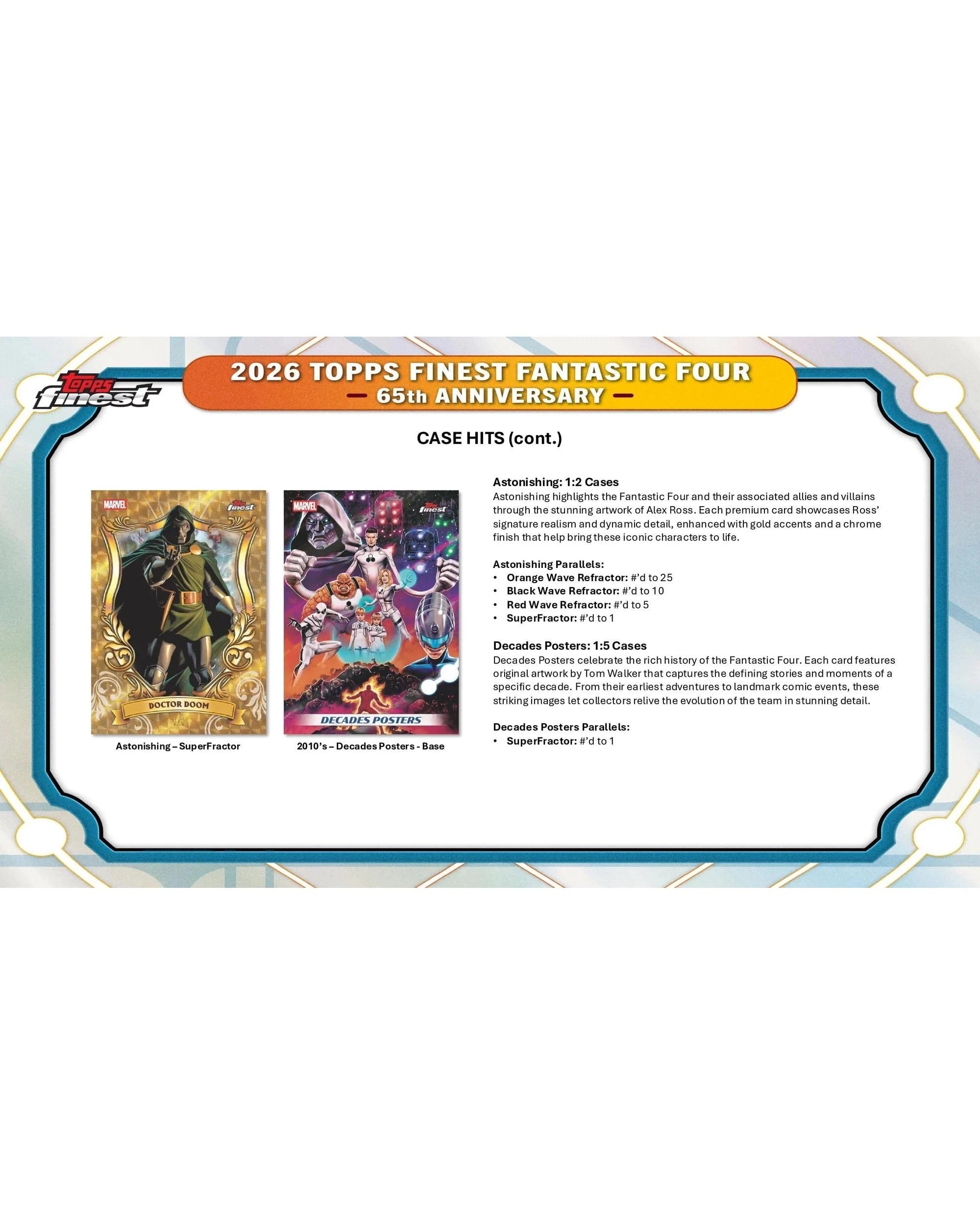 9 Topps 2026 Finest Marvel Fantastic Four Hobby Box, 9 of 10