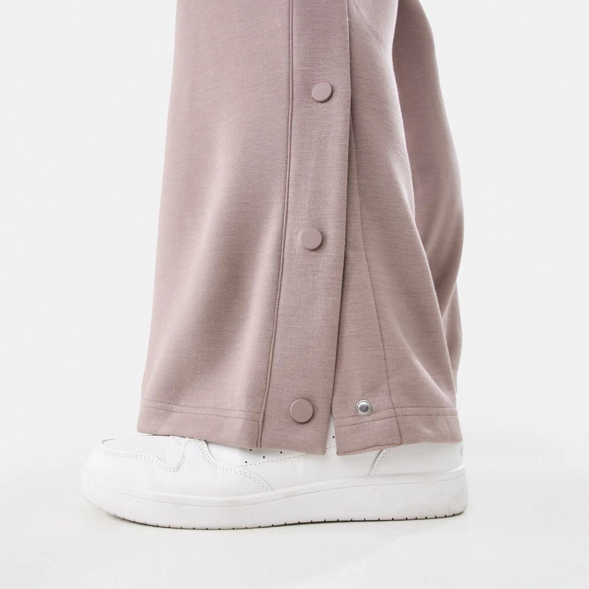 7 Active Womens Snap Trackpants Taupe Tawn, 7 of 10